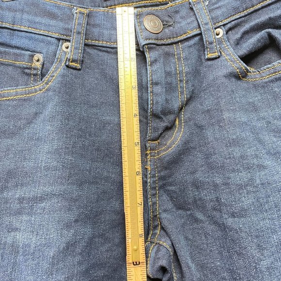 Aeropostale Skinny Jeans Sz 6 /28 Mid-Rise Dark Denim Skinny Stretch 31" Inseam - Picture 7 of 11